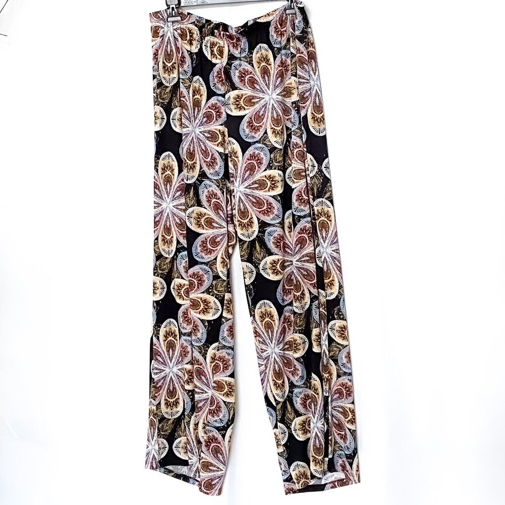 NWOT - MELISSA PAIGE Colorful Pull On Paisley Palazzo Pants Size 1x